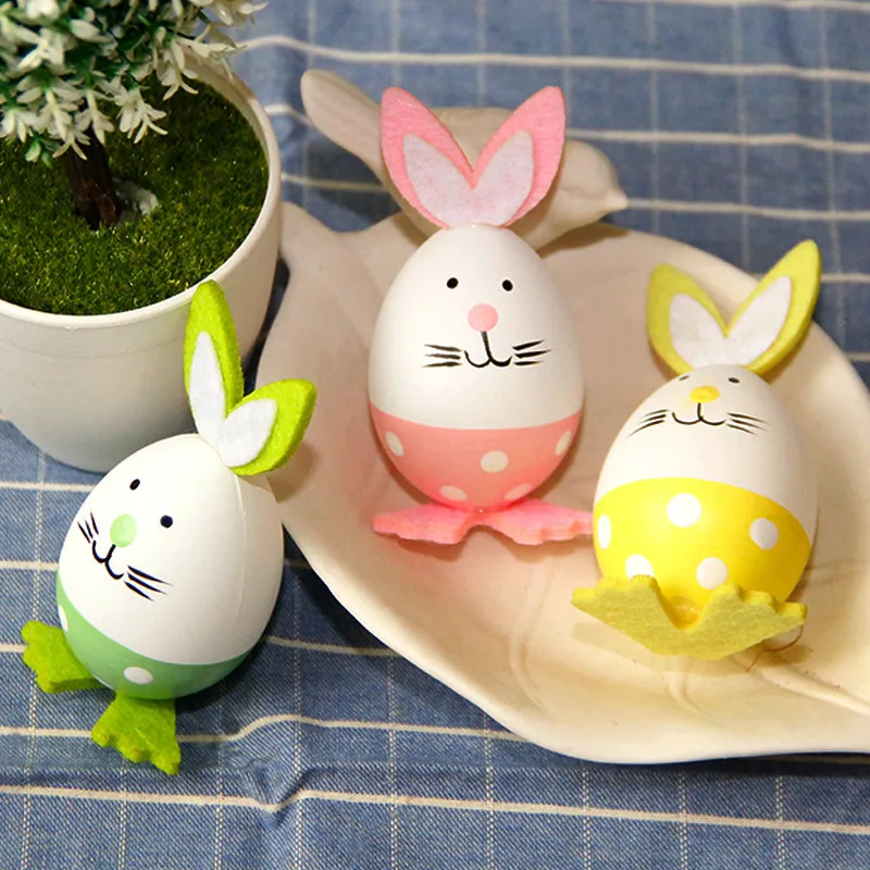
Factory DIY Easter Egg Cute Chick Bunny Decoration for party decoration holiday gifts 