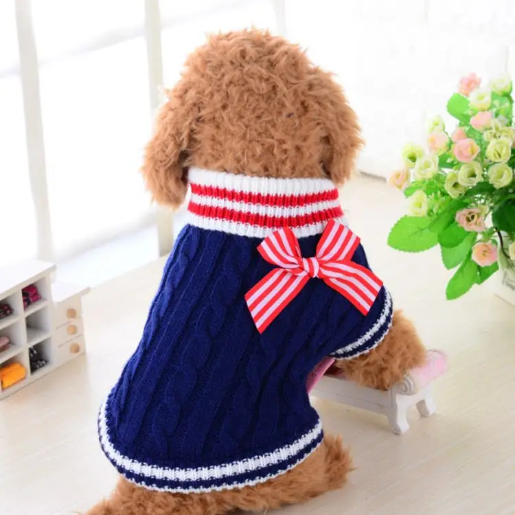 
Warm Costume Knitted Turtleneck Pet Puppy Large Dog Sweaters 