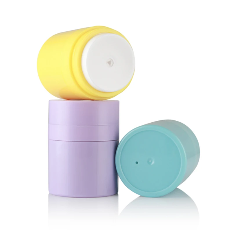 Luxury 15g 30g 50g 100g Personal Care Cream Airless Jar Plastic Airless bottle jar refillable cosmetic airless pump jar