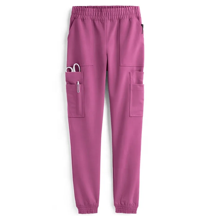 Women Custom Made Bulk Four Way Stretch Fashion Medical Scrub Shirt Oversized Nurse Scrub Top with Multiple Pockets