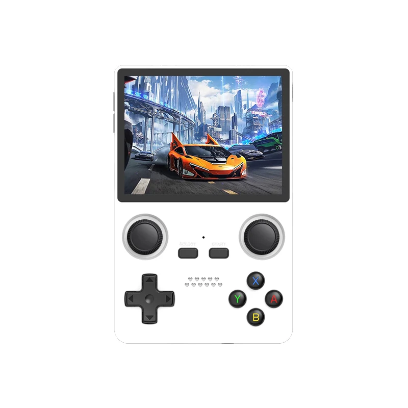 Factory price Powkiddy X35S 3.5 inch IPS screen mini game arcade game console support PSP N64 with double hall joysticks