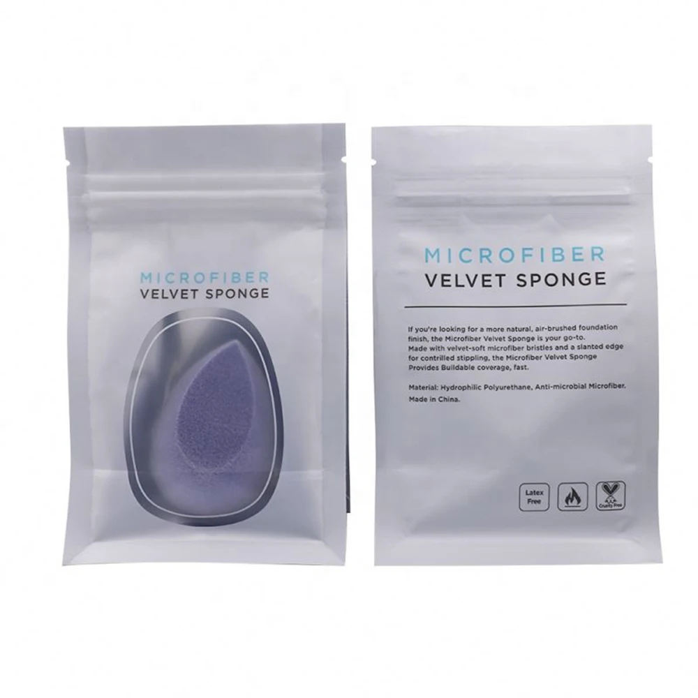 
Wholesale Make Up Sponges Dual Layer Microfiber Velvet Beauty Makeup Sponge Blender Micro Fiber Flocked Face Cosmetic 