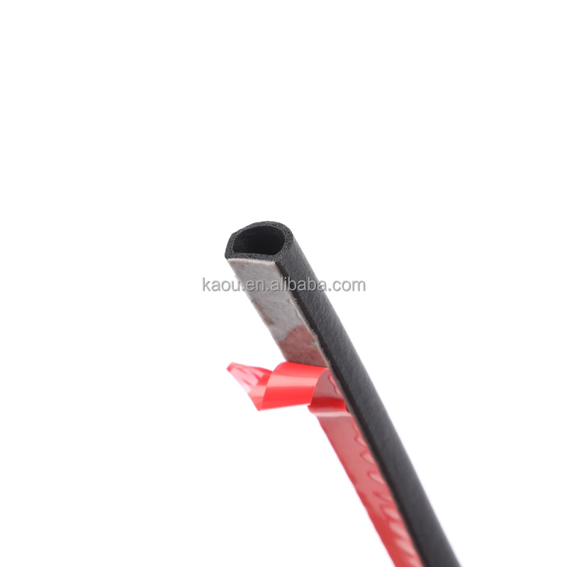 Оптовая продажа, D-образная резиновая уплотнительная лента для дверей, уплотнительная лента 3 м, самоклеящаяся лента для автомобильного шланга, окон и дверей