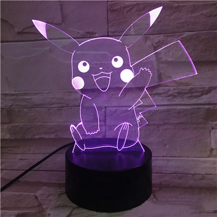 Promotional Gifts Creative Anime Lamparas Acrylic Table Desk 3D Photo Custom Kids Child Sleep Baby Night Light