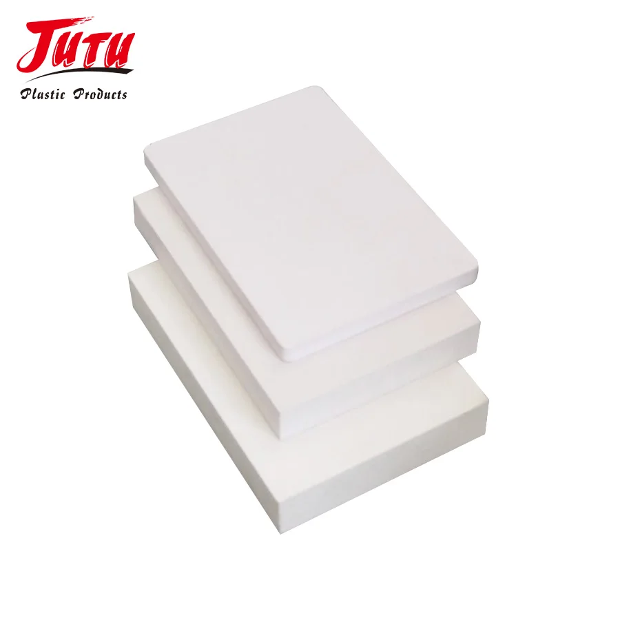 JUTU Factory Price 4x8 Rigid Forex/Celuka/Sintra Core PVC Plastic Foam Board Sheet For Furniture Material