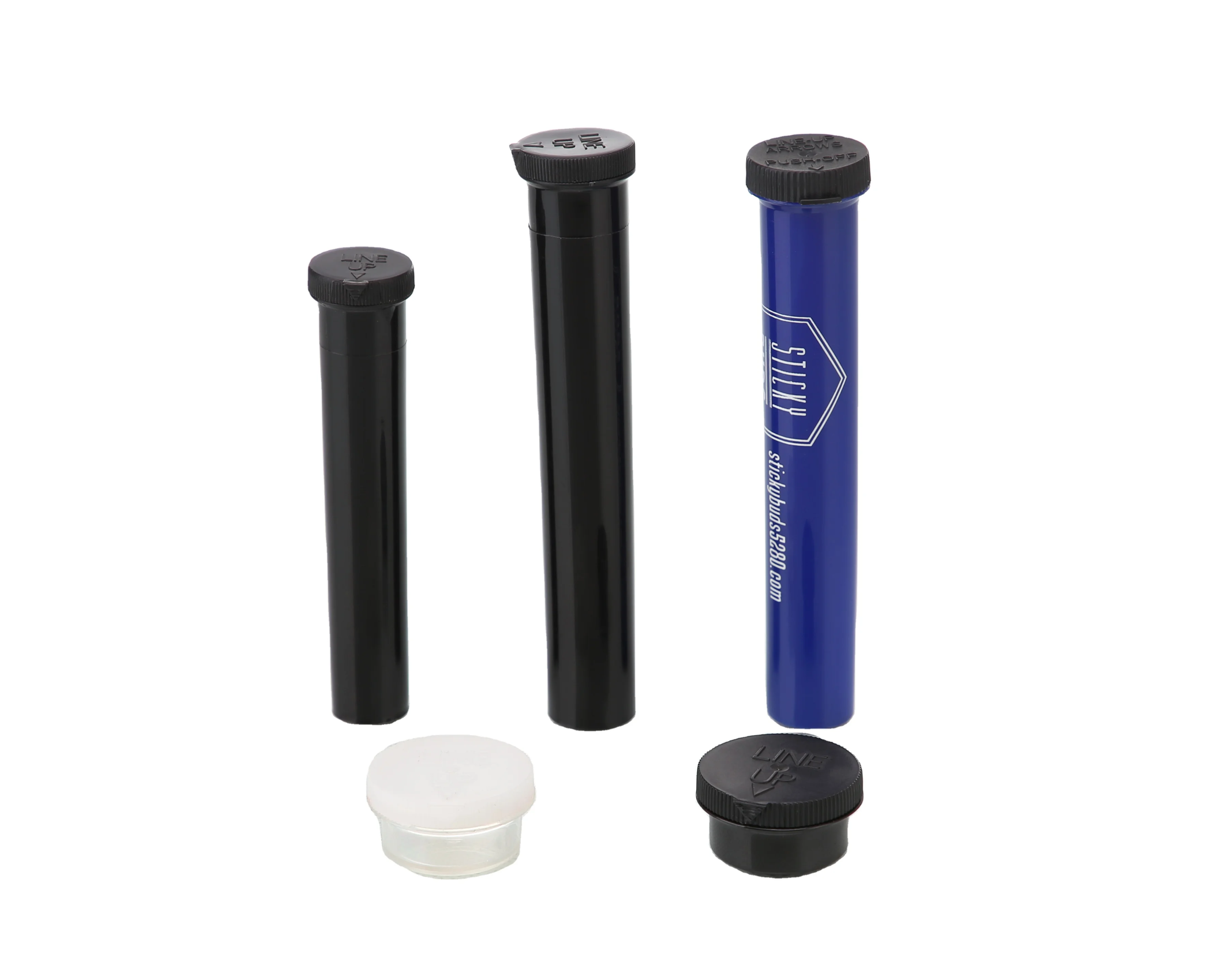 Pop Top Tube  Flexible Plastic Tube 116mm Pre Roll Tube With Child Resistant