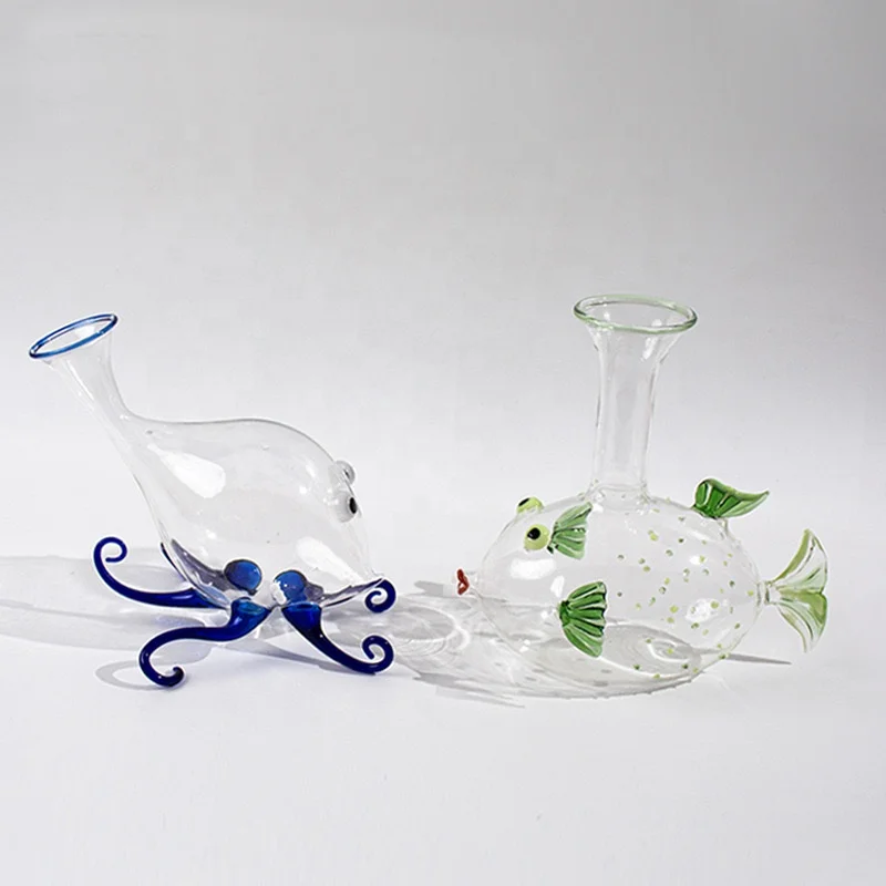 Octopus Shape High Borosilicate Hand-blown Glass Wine Decanter Liquor Dispenser Glass Decanter Glass Decanter Bottles for wine