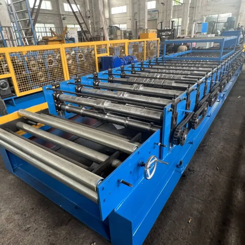 Europe Popular 0.3-0.8mm Material Thickness C8 Metal Profiles Roll Forming Machine for Fences and Roofing.