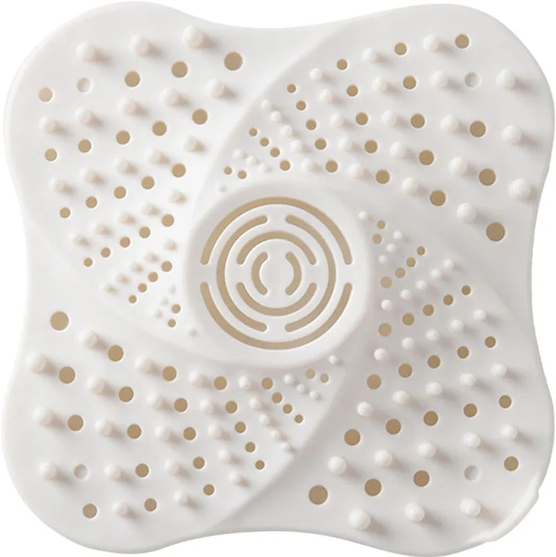 Anti-blocking Strainer Bathtub Sink Anti-clogging Filter Hair Catcher Sewer Outlet Filter Silicone Hair Plug Shower Drain Cover