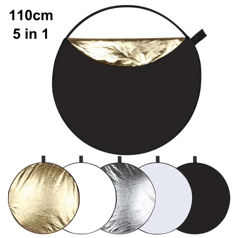 Dropshipping reflector photography kit PULUZ 110cm 5 in 1 Folding Photo Studio Reflector Board light reflector for photography