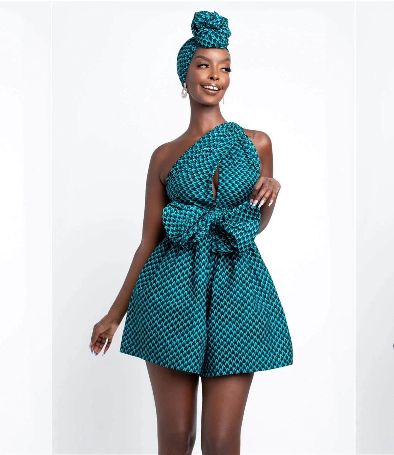 
Womens African Print Shorts Jumpsuit Off Shoulder V-neck Ankara Dashiki Print Casual Wide Leg Pants Jumpsuits African Clothes 