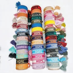 Various Specifications Low Price Woven/Alloy Emblem Bracelets