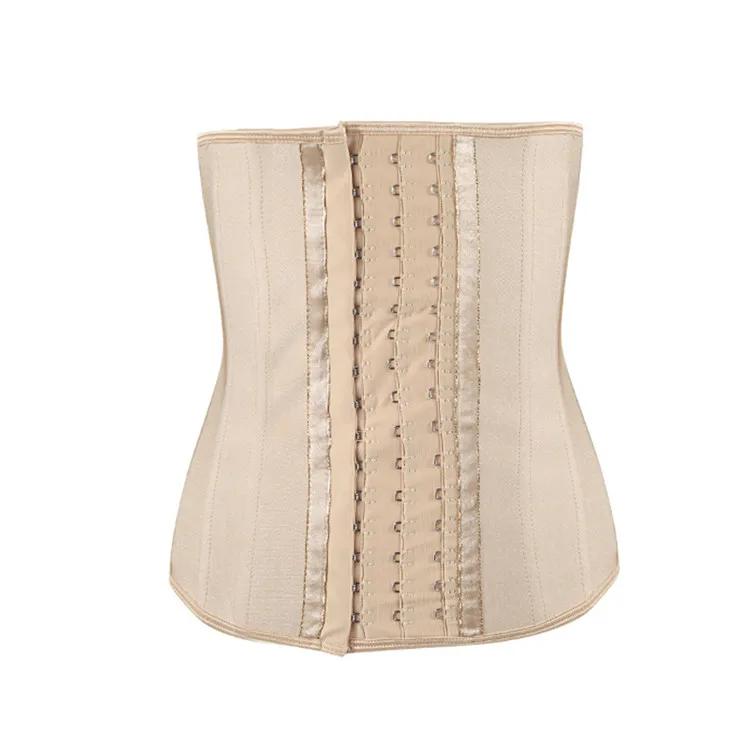 Oem Ecofriendly Fajas Colombiana 3 Hook Latex Waist Trainer 17 Steel Boned Corset Fajas Colombianas Corset