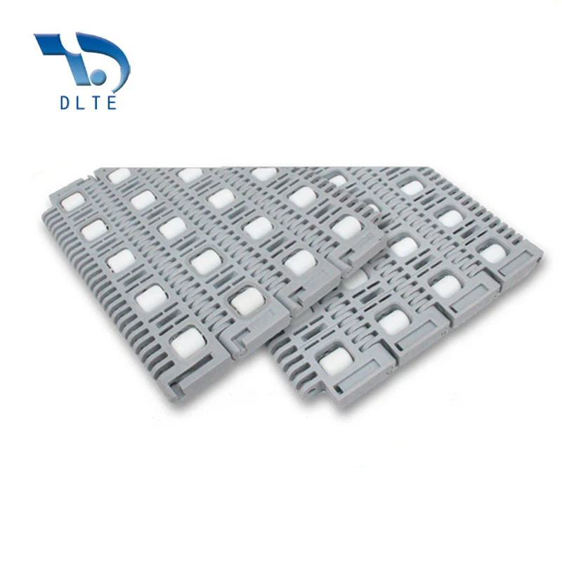 DLTE Plastic Modular Roller Belt Heavy Duty Conveyor For Logistic Industry Cartons Baggages Transporting
