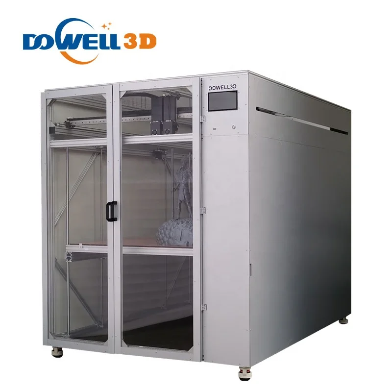 Dowell 3d Большой размер 1600*1000*1000 мм abs принтер с двойным Экструдером двойной печатной