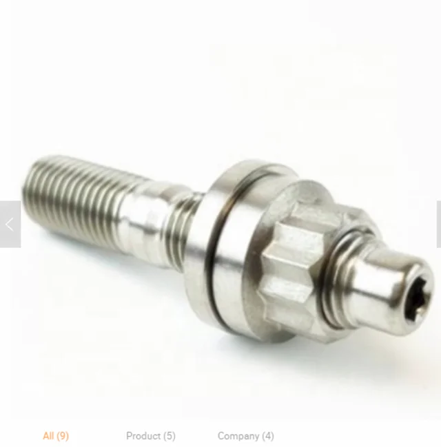 Gr5 титановые Шпильки выпускного коллектора Комплект Шайбы гайки M8 M10