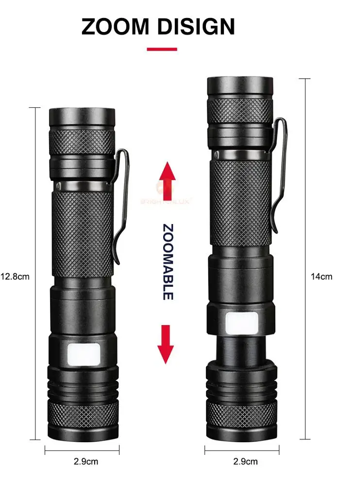 Яркий Перезаряжаемый Фонарик Brightenlux, тактические фонарики, новый мощный светодиодный фонарик, перезаряжаемый светодиодный фонарик