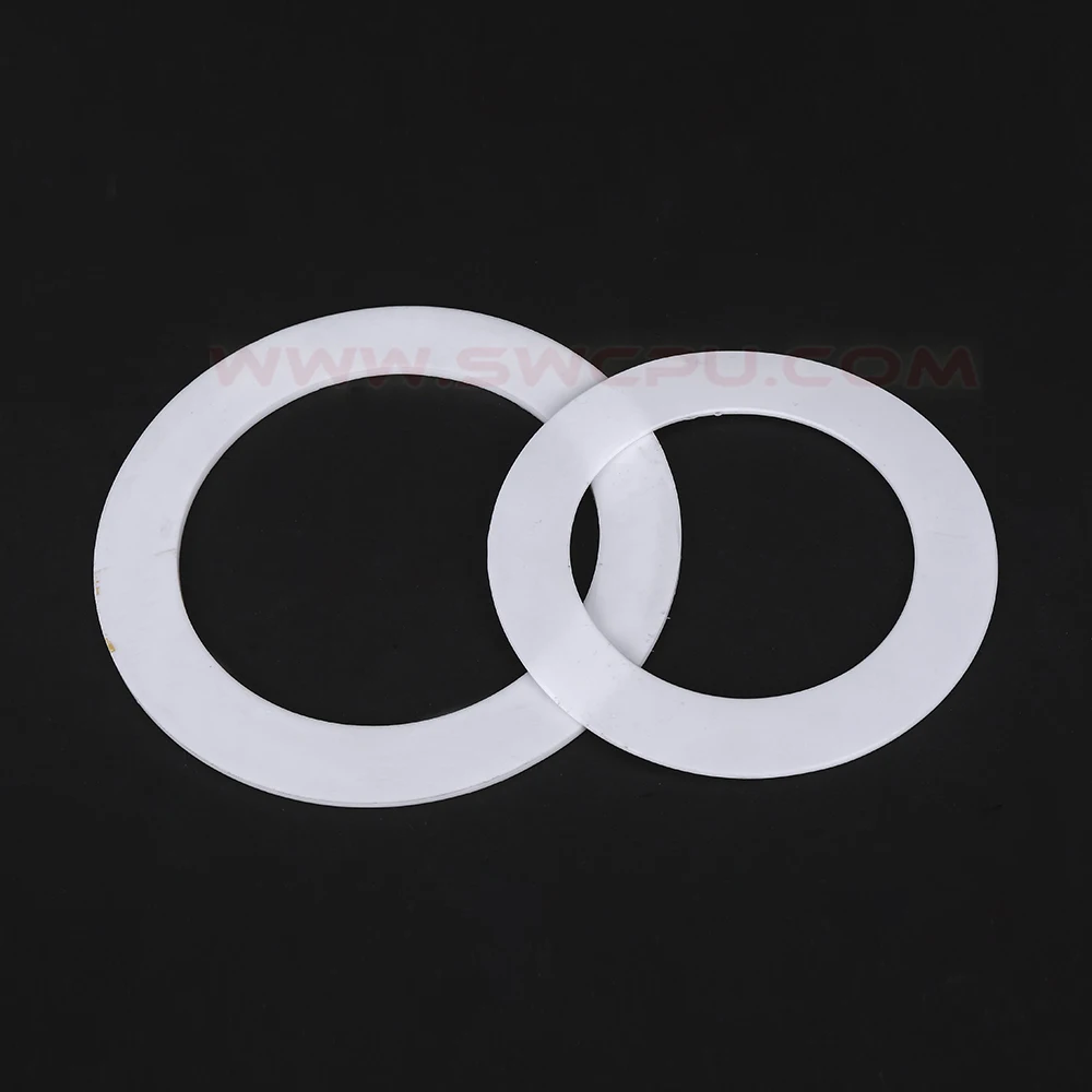 China Manufacturers Thin Pa Pvc Spacer Plastic Nylon White/black Flat Washe