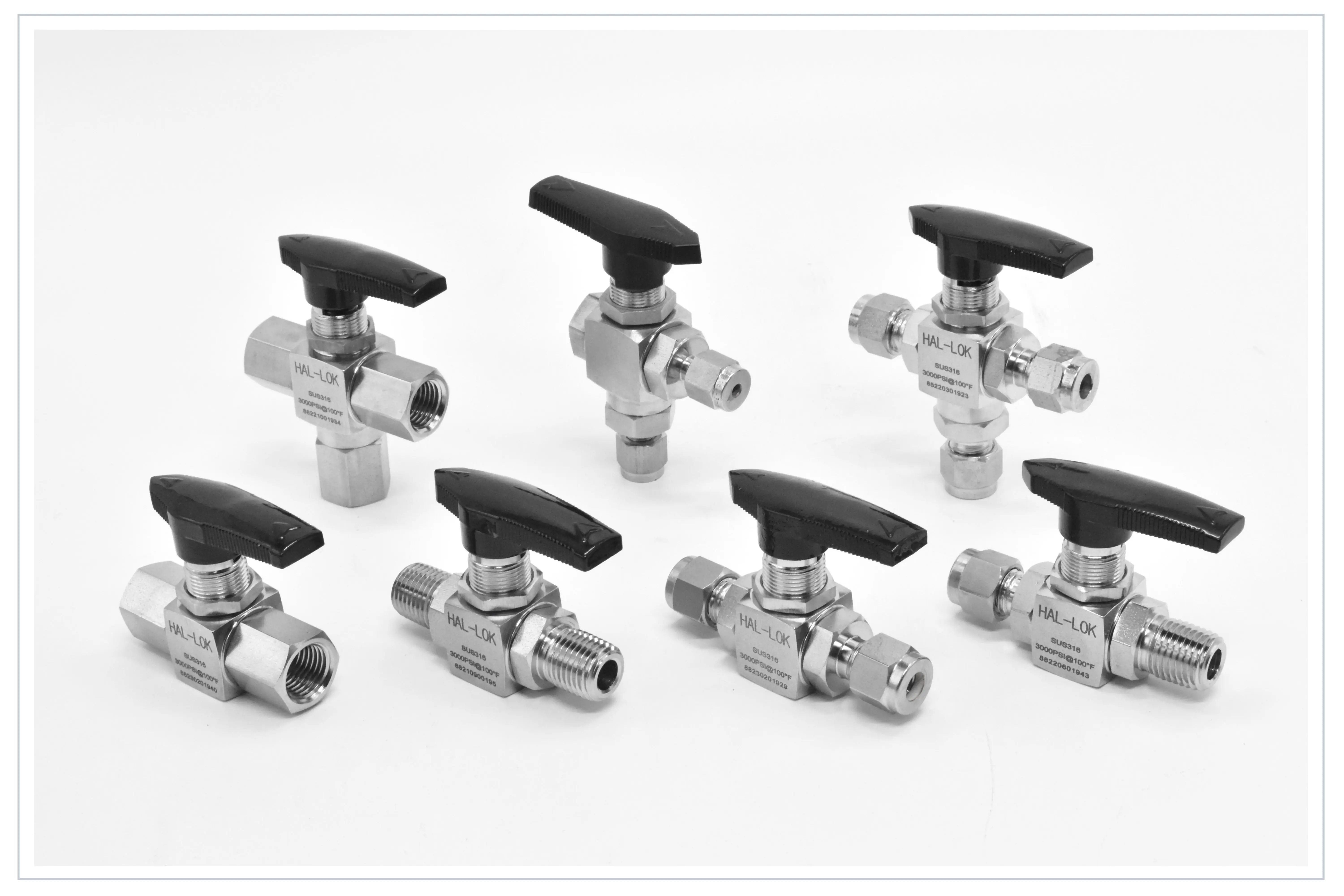 Hastelloy C276 instrumentation ball valve with double ferrule