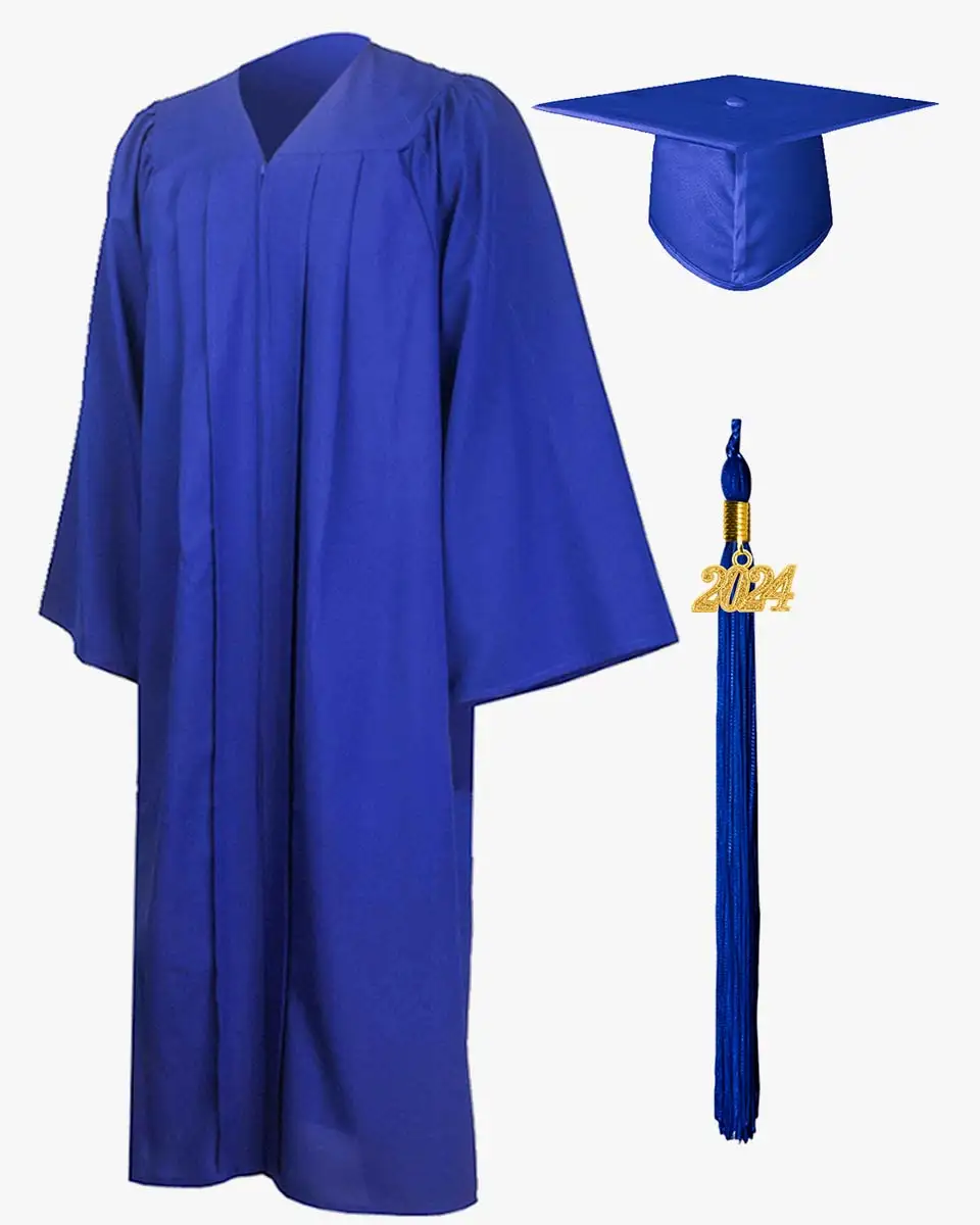 Wholesale Custom High Quality College University Academic Cap and Graduation Gown