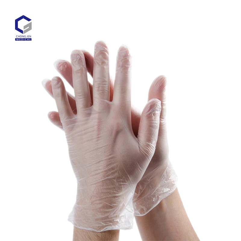 OEM Factory Professional Custom Powder Free Clear Disposable Vinyl Gloves