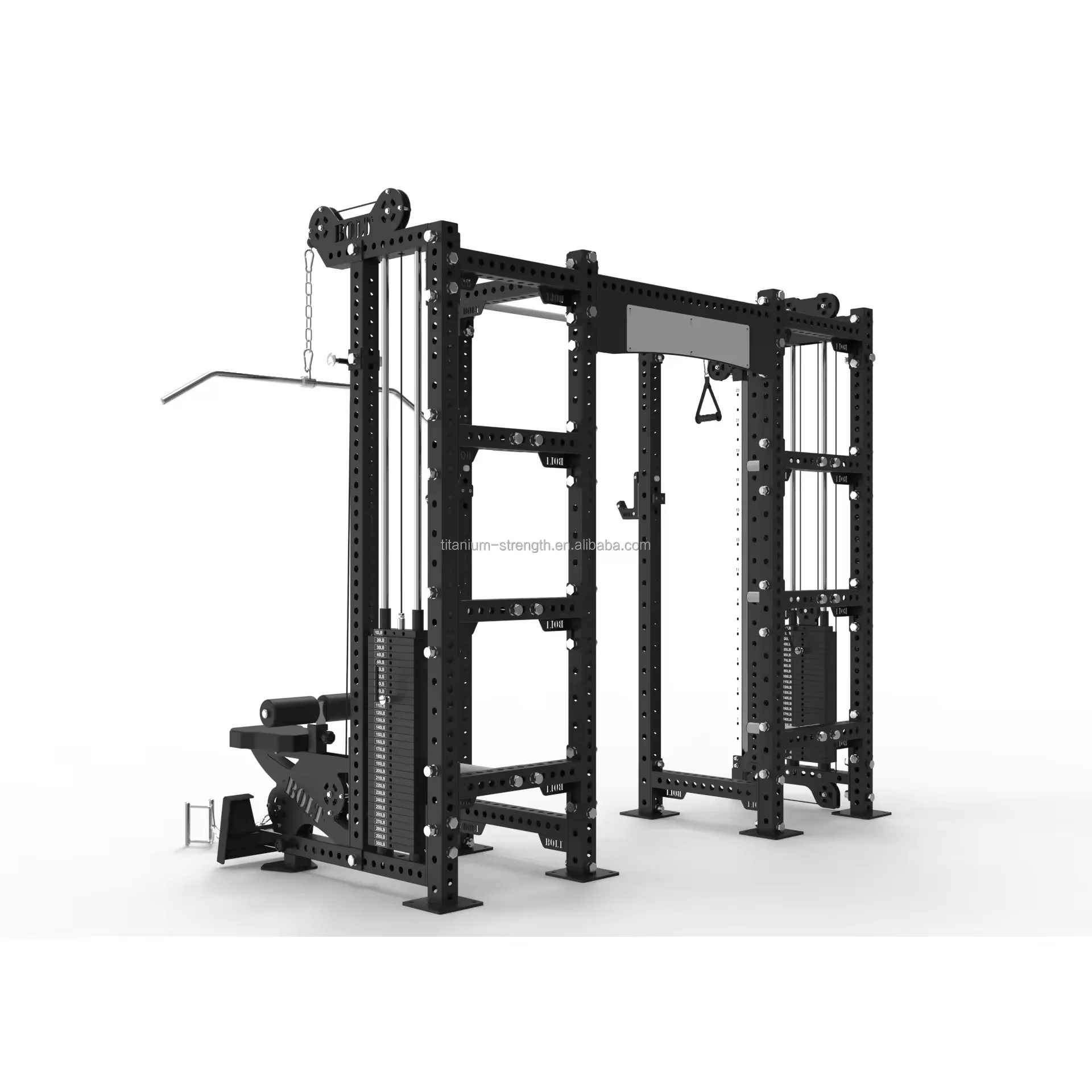 Commercial all in one power rack Gym Fitness Equipment multi functional smith squat rack Machine