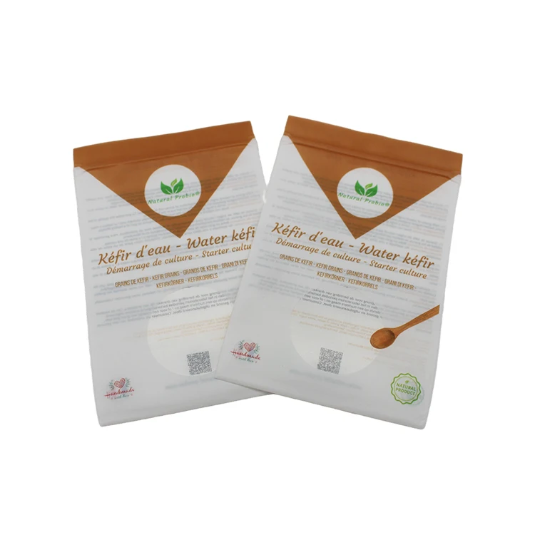 Custom Printed Small Plastic Package 3 Side Heat Sealing Zipper Pouch Resealable Snack Cookie Seed Packaging Bags