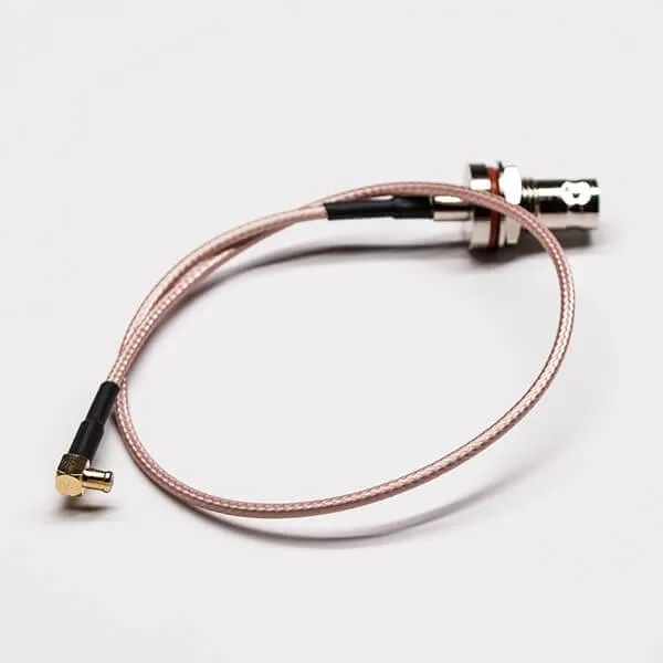 High Performance RF Coaxial MCX Right Angle Male to 50ohm BNC Straight Bulkhead Waterproof with RG316 cable