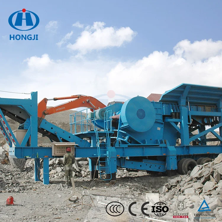 Portable Impact Sand Washing Mobile Stone Crusher Plant