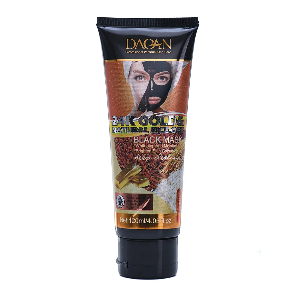 Daqan Ready Store Hot Sell Wholesale 24K Gold & Rice Moisturizing Anti-Aging Acne Face Mask Firming Peel off Mask