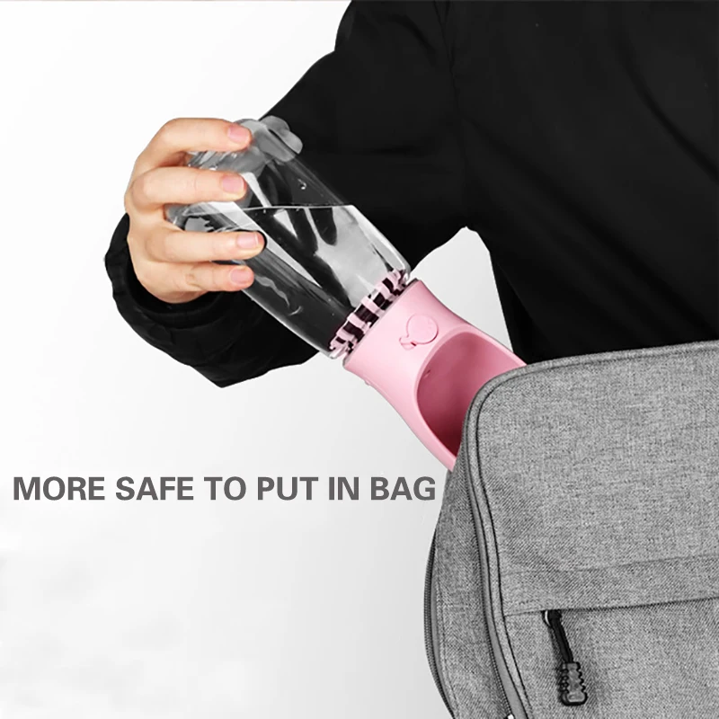 Manufacturer wholesale cheap filter portable dog pet water bottle for outdoor use