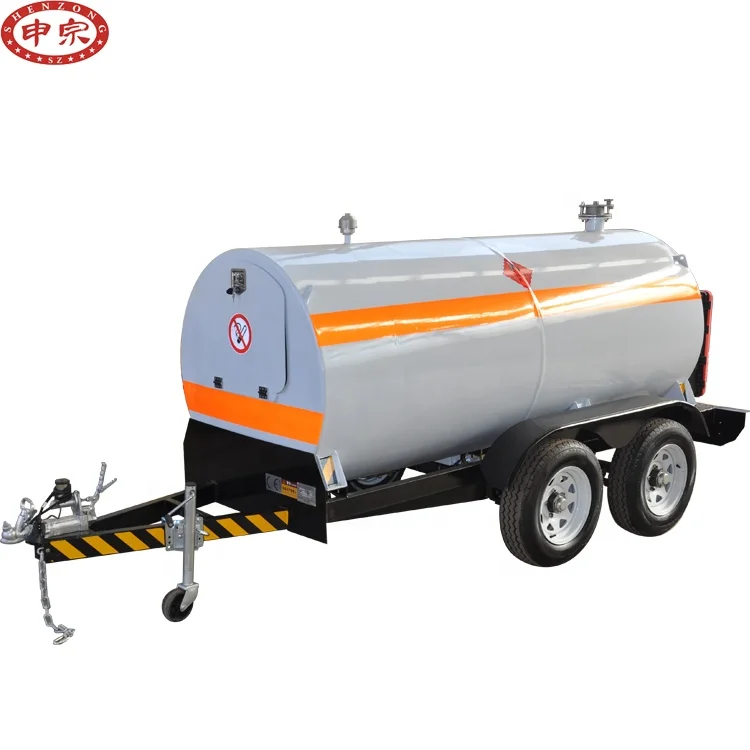 Factory wholesales supply 3 ton fuel diesel tanker trailer