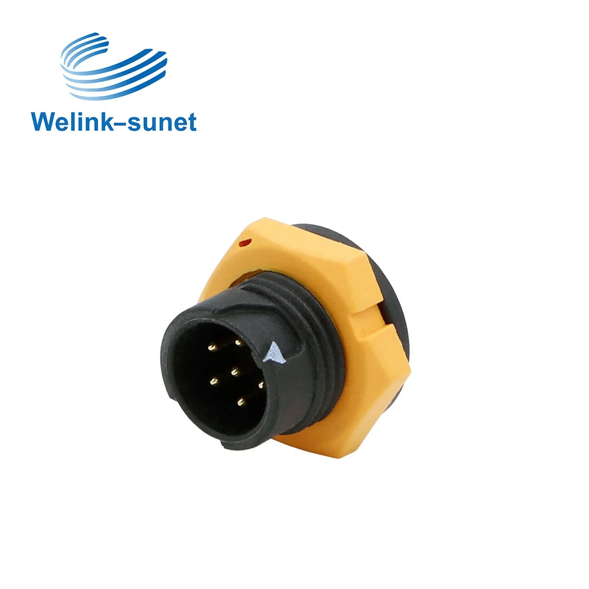 Фонтан 10P винт тип припоя провода жгут с Средний водонепроницаемый разъем