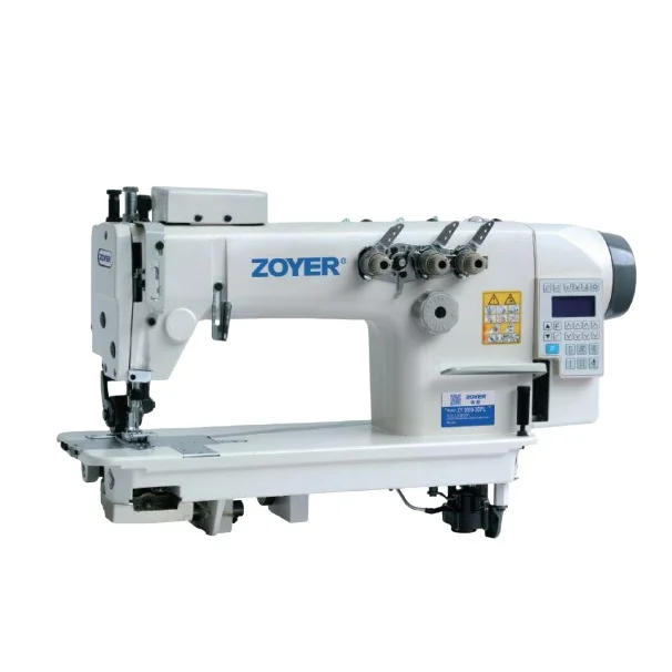 Hot Selling ZY3800-3DPL Direct Drive High Speed Three Needle Chain Stitch Sewing Machine With Puller Device for