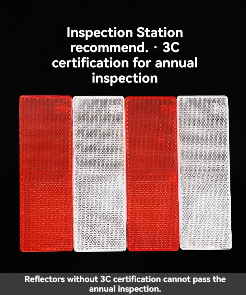 Reflective Plate Sticker Car Plastic Reflective Reflector Night Waterproof Adhesive IP68 Hazard Warning Reflective Tapes
