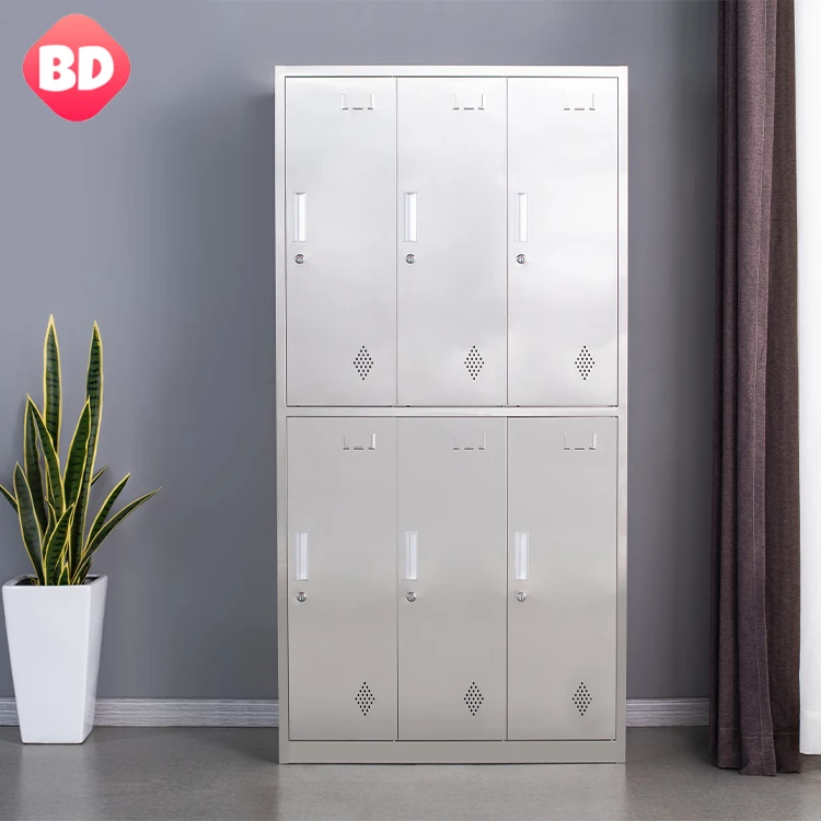 Factory direct 12 door stainless steel wardrobe for food factory workshop dormitory metal locker