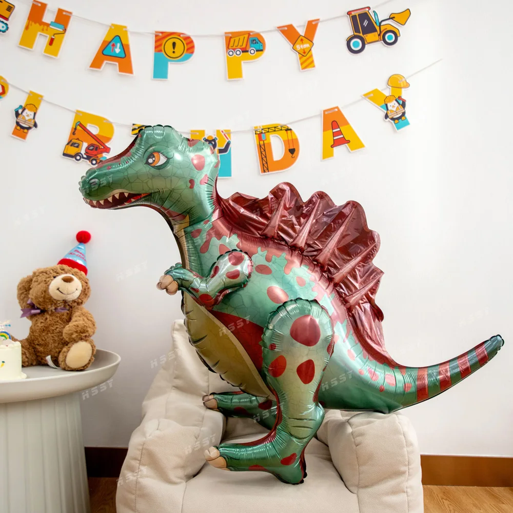 Wholesale New Design 3D balloons decoration Spinosaurus Triceratops Pterosaur Parasaurolophus Foil Balloons Dino globos