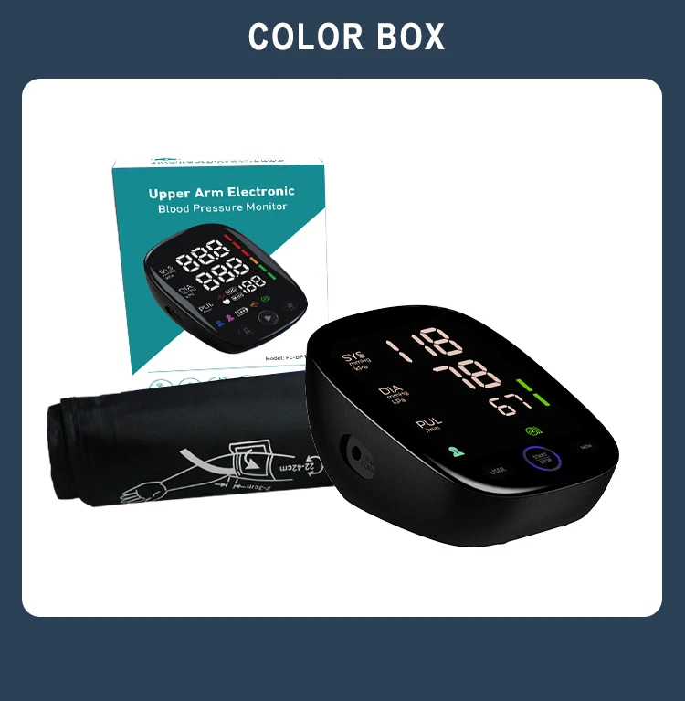 Finicare Hot Sell In America Fully Automatic LED Upper Arm Digital Blood Pressure Machine Price