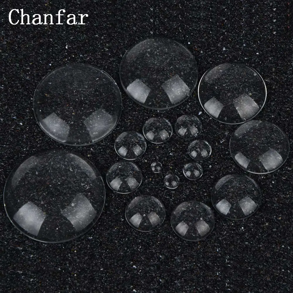 10mm Transparent  Round Clear Glass Domed Cabochons Accessories Jewelry
