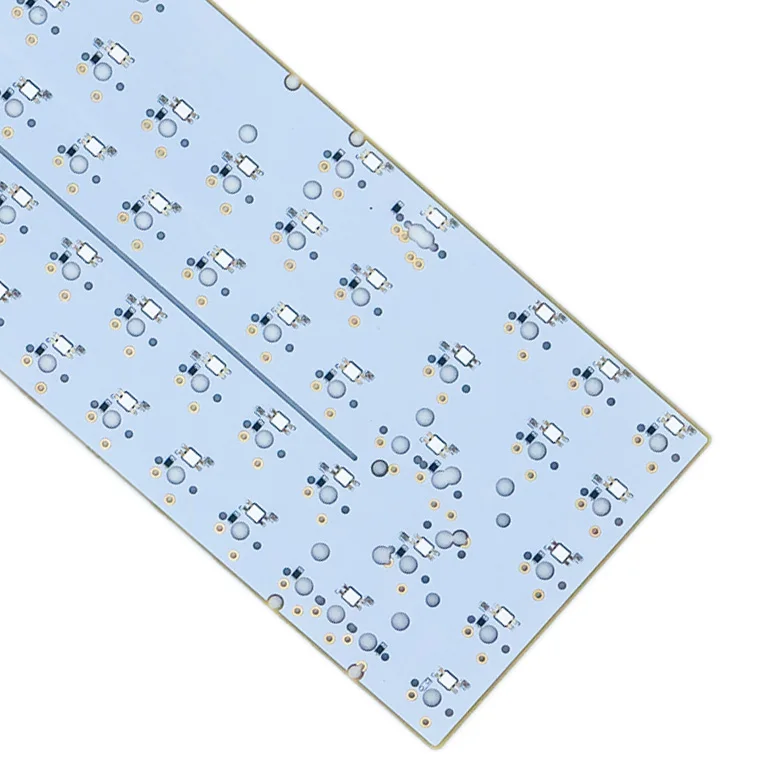 Open Source Qmk Via Custom Circuit Boards 75 Percent 75% gaming Mechanical RGB Hot Swap ISO Keyboard PCB Prototype with fn