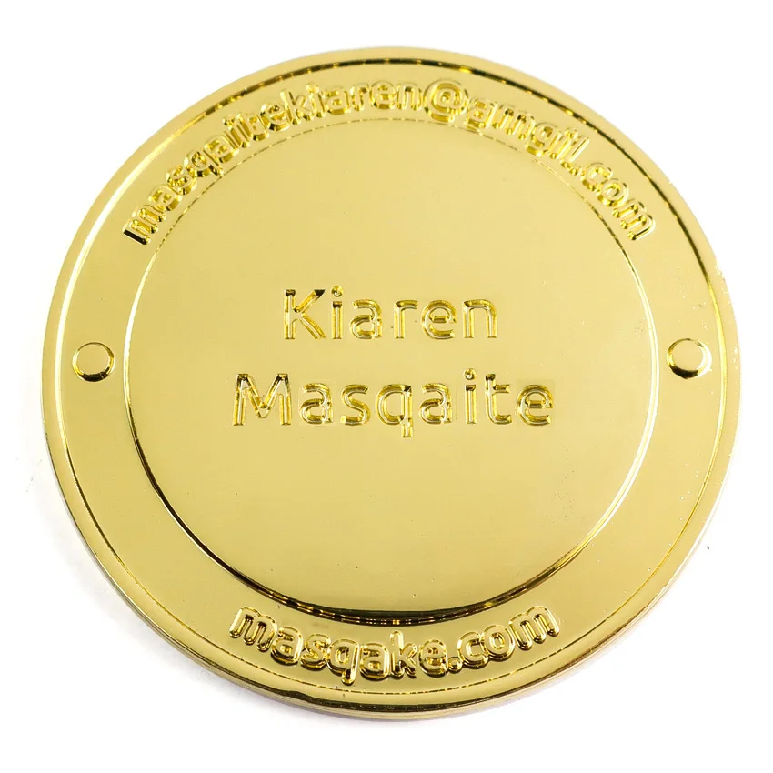 Metal Crafts Custom Logo Collection Shiny Gold Silver Two Tone Color Stamping Metal Coin For Souvenir