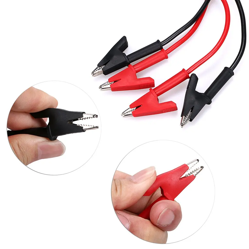 14 Gauge Jumper Wires Alligator Clips to Alligator Clip   Silicone Test Flexible Cable Alligator Clips
