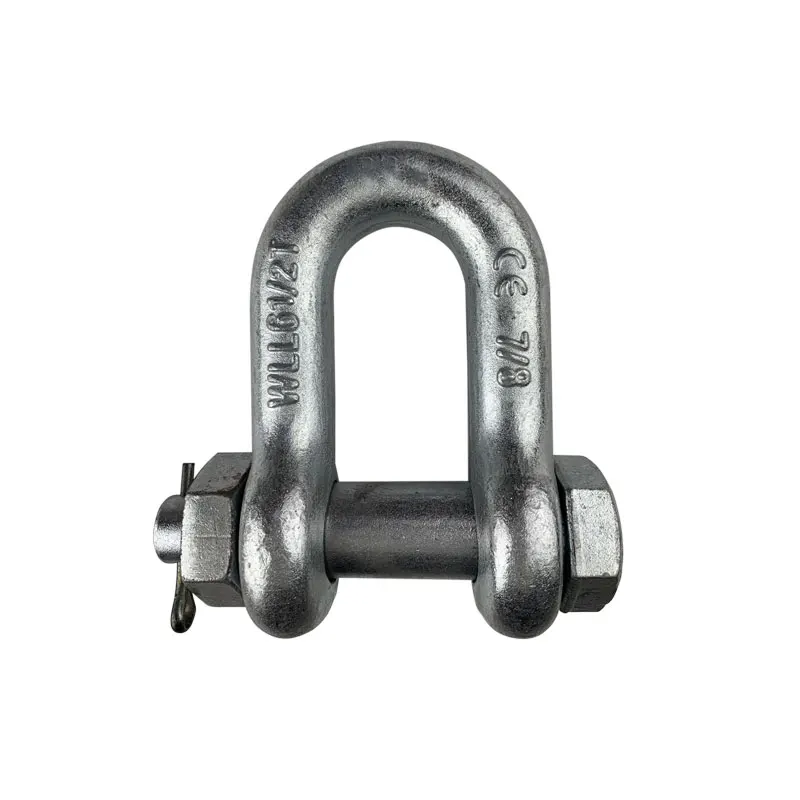 Hot Sale Adjustable Galvanized Shackles Carbon Steel D shackle in fastener