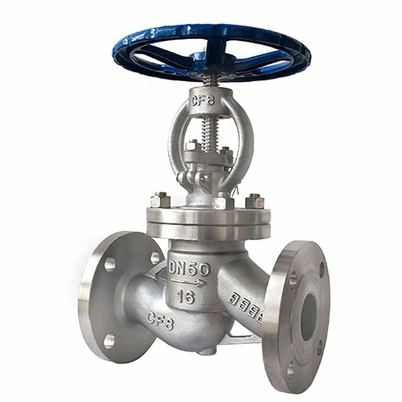 High Pressure Dn50 Flange Forged Globe Valve Manual Threaded Water Shutoff Valves Stainless Steel Rising Stem Globe Valve