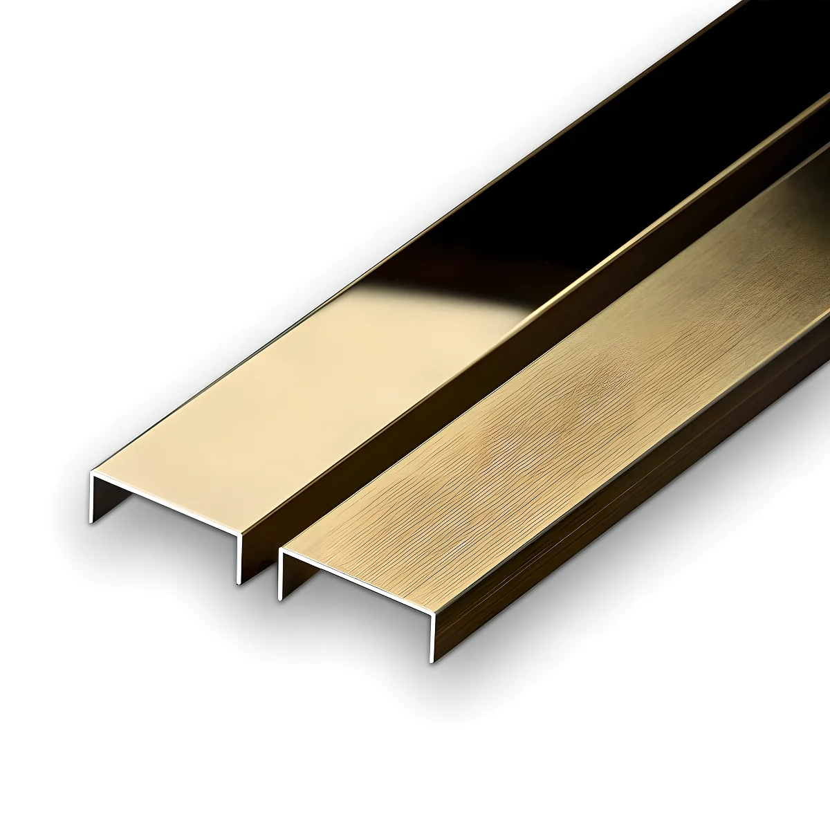 U Shape Stainless Steel Decorative Profile Tile Trim For Office Building Interior Wall And Ceilings