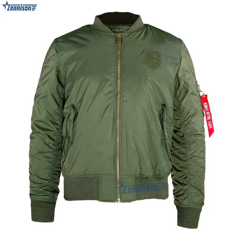 Aviator Pilot Air Men Flight Jacket Green Tactical MA-1 Bomber Jacket