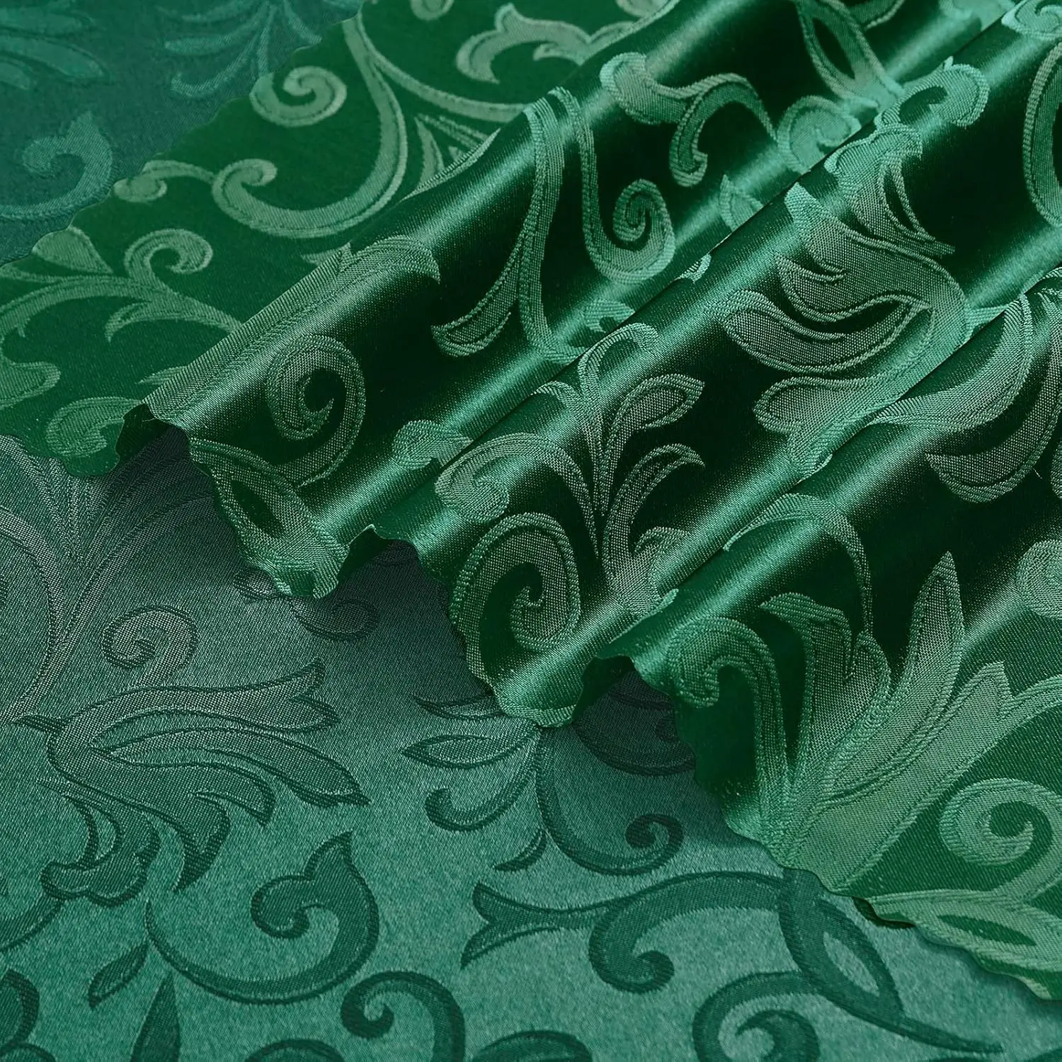 Satin Napkins 17x17 Inch Square Jacquard Silky Satin Table Cloth Napkins for Wedding Banquet Party Restaurant Dinner Decoration