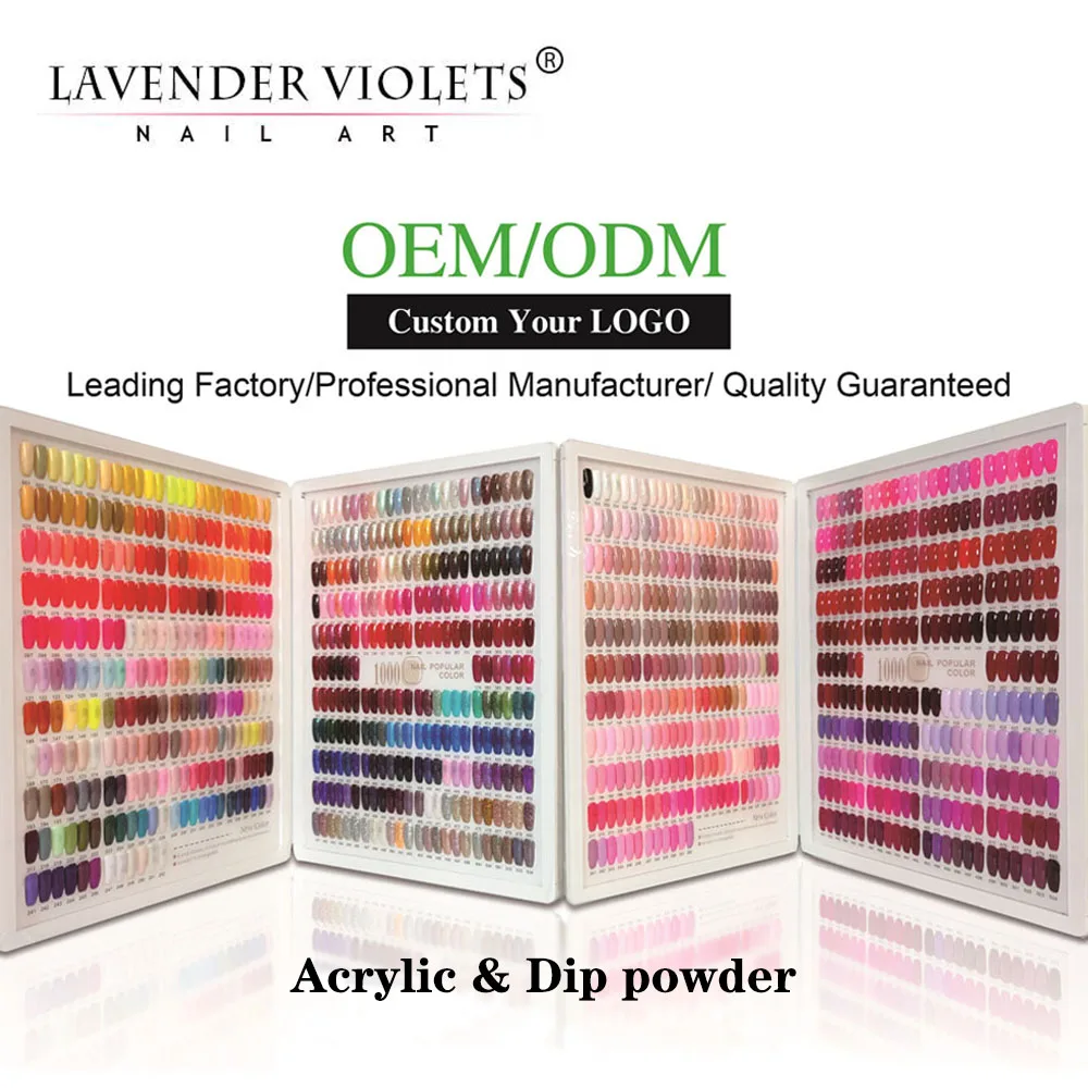 Factory wholesale 3 in 1 Acrylic Dipping Powder 1000 colors acrylic nail dip powder Fast Drying within 5s