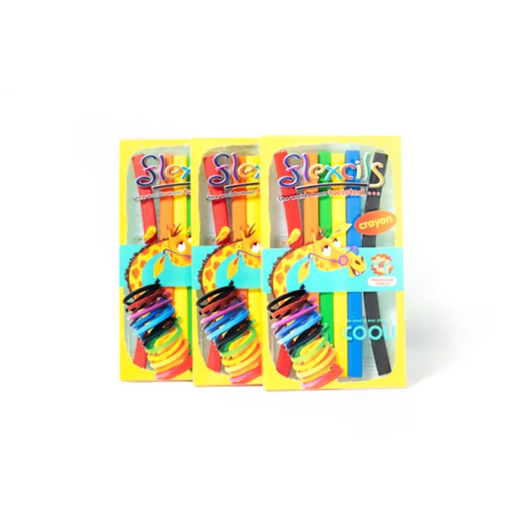 
Wholesale Custom 6 Colors Soft Unbreakable Triangle 14Cm Crayons For Kids 