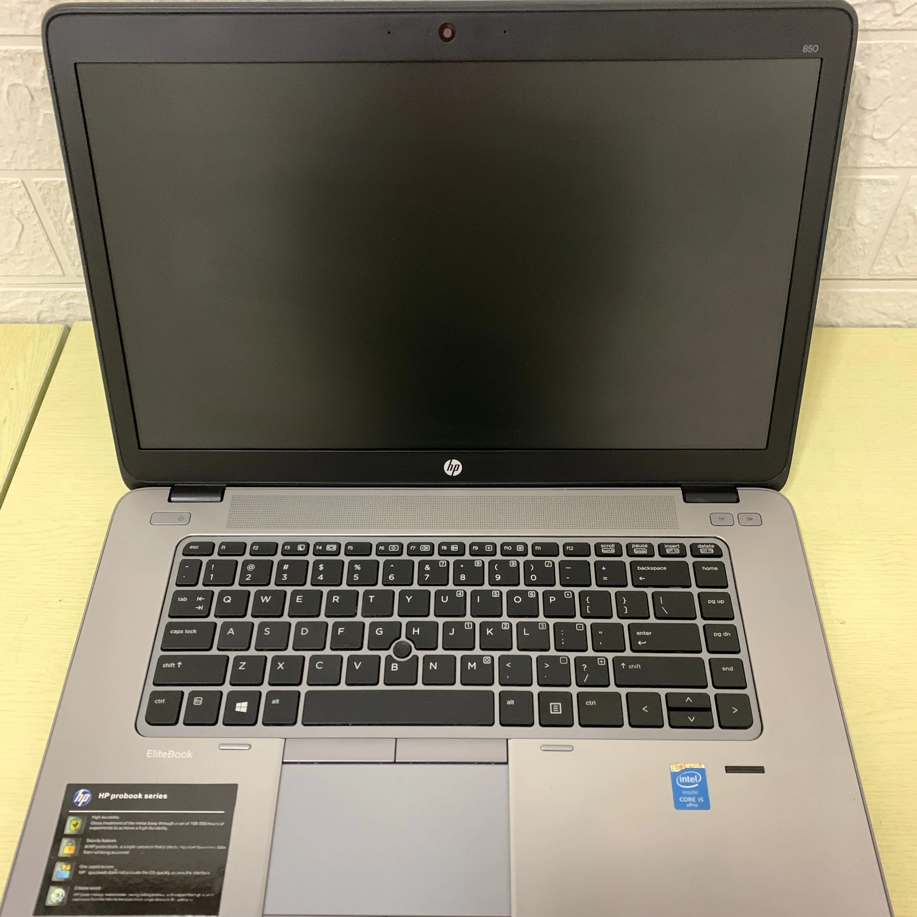 Used For HP-850 G2 95% brand new refurbished business laptop Intel Core i5- 5th gen 4G 128G SSD 15' inch used laptop